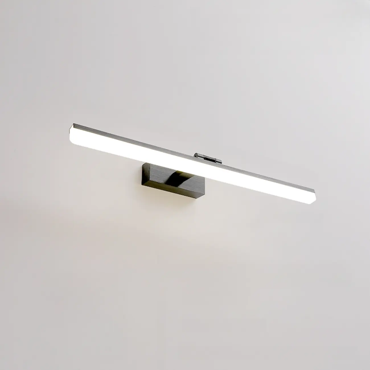 Rectangle 1-Light Black Metal Vanity Light for Bathroom Image - 5 | homeyfad