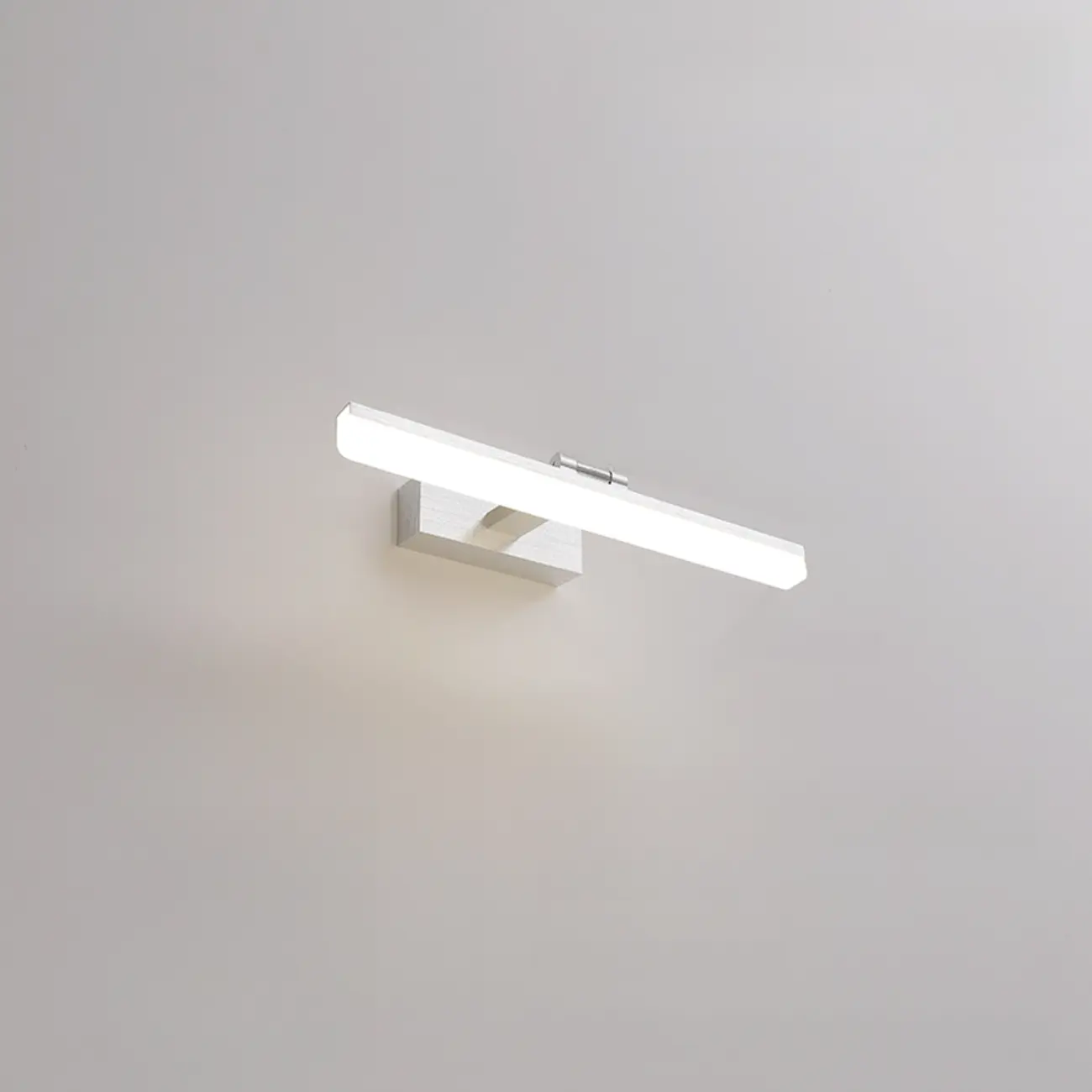 Rectangle 1-Light Black Metal Vanity Light for Bathroom Image - 7 | homeyfad