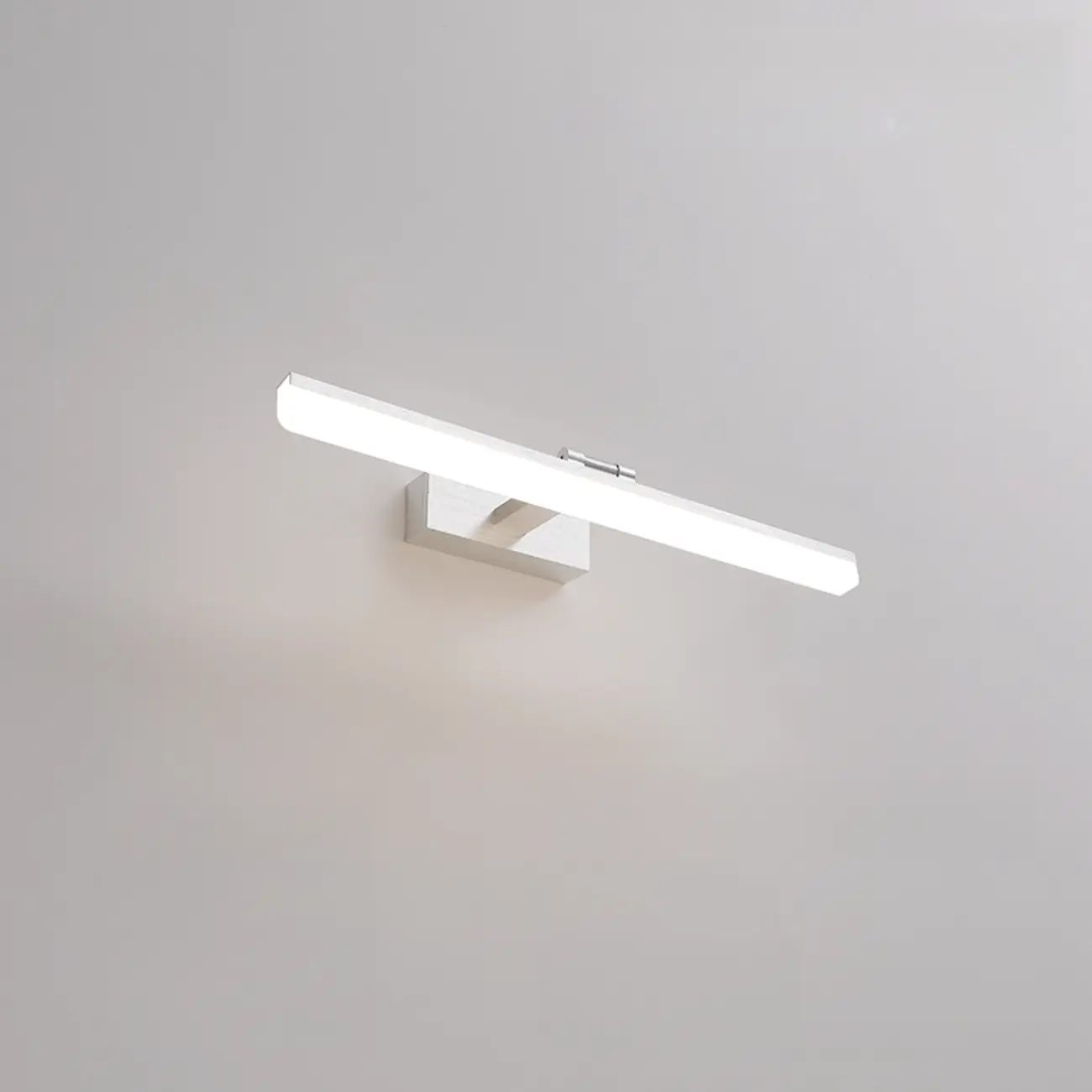 Rectangle 1-Light Black Metal Vanity Light for Bathroom Image - 9 | homeyfad