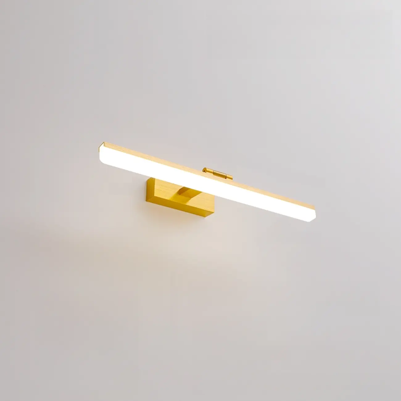 Rectangle 1-Light Black Metal Vanity Light for Bathroom Image - 15 | homeyfad