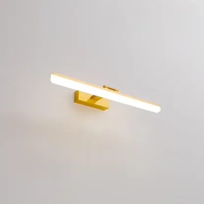 Rectangle 1-Light Black Metal Vanity Light for Bathroom Image - 15