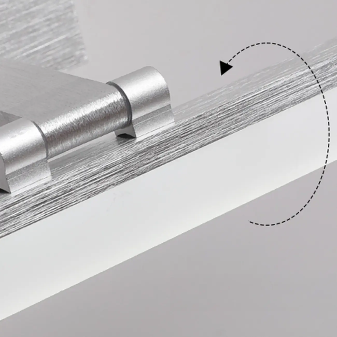 Rectangle 1-Light Black Metal Vanity Light for Bathroom Image - 16 | homeyfad