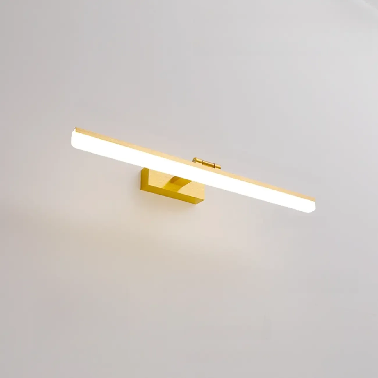 Rectangle 1-Light Black Metal Vanity Light for Bathroom | HomeyFad