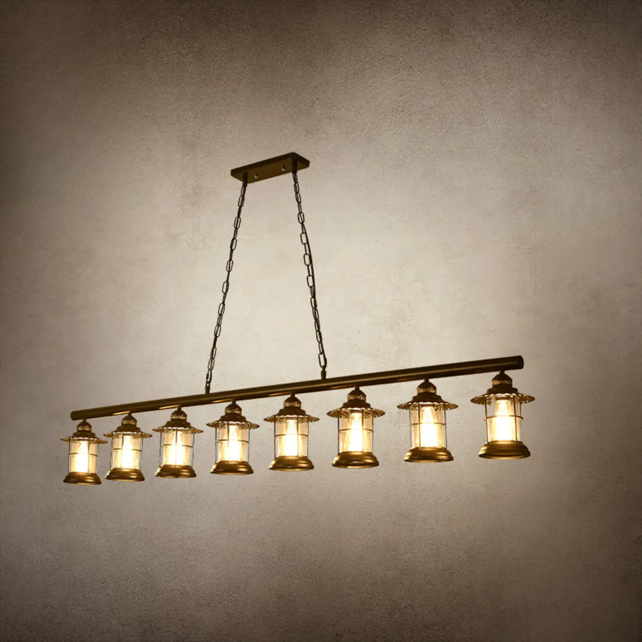 Industrial Rust Cylinder Black Pendant Lights for Kitchen Island Image - 11 | homeyfad