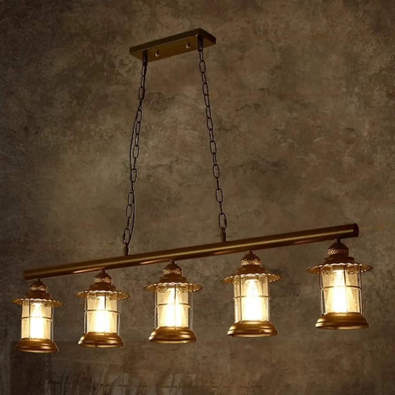 Industrial Rust Cylinder Black Pendant Lights for Kitchen Island Image - 6 | homeyfad