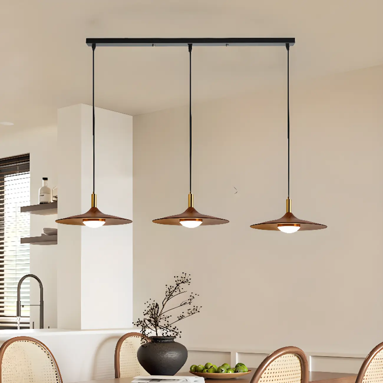Modern Geometric Adjustable Island Light for Kitchen Area Image - 2 | homeyfad