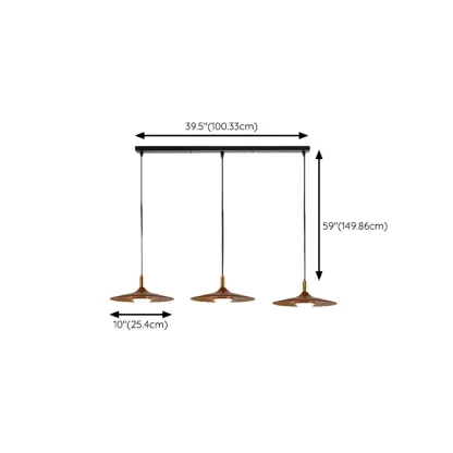 Modern Geometric Adjustable Island Light for Kitchen Area #size