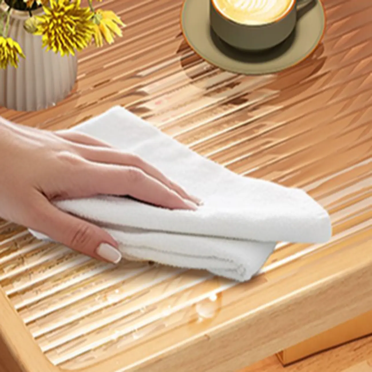 3 Tiers Square Wood Glass Top Open Storage Nightstand Image - 11 | homeyfad