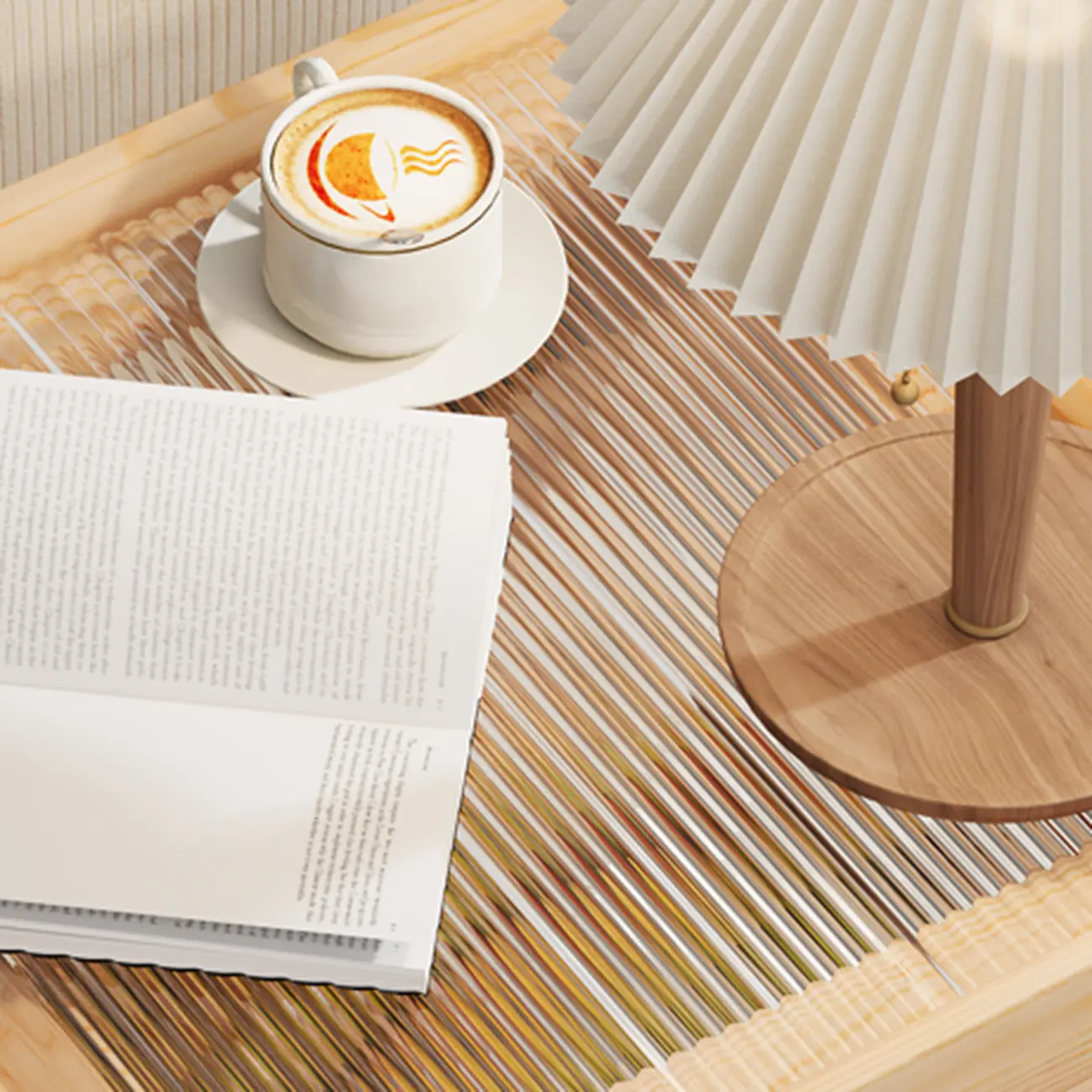 3 Tiers Square Wood Glass Top Open Storage Nightstand Image - 12 | homeyfad