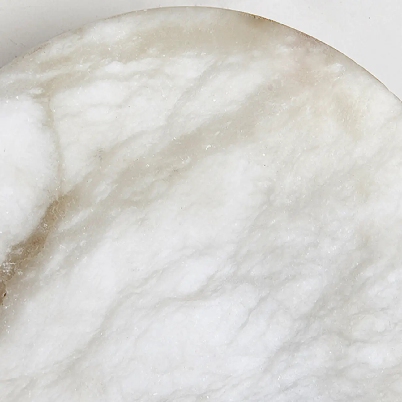 Circular 2-layer Modern Alabaster Steel Pendant Chandelier Image - 13 | homeyfad