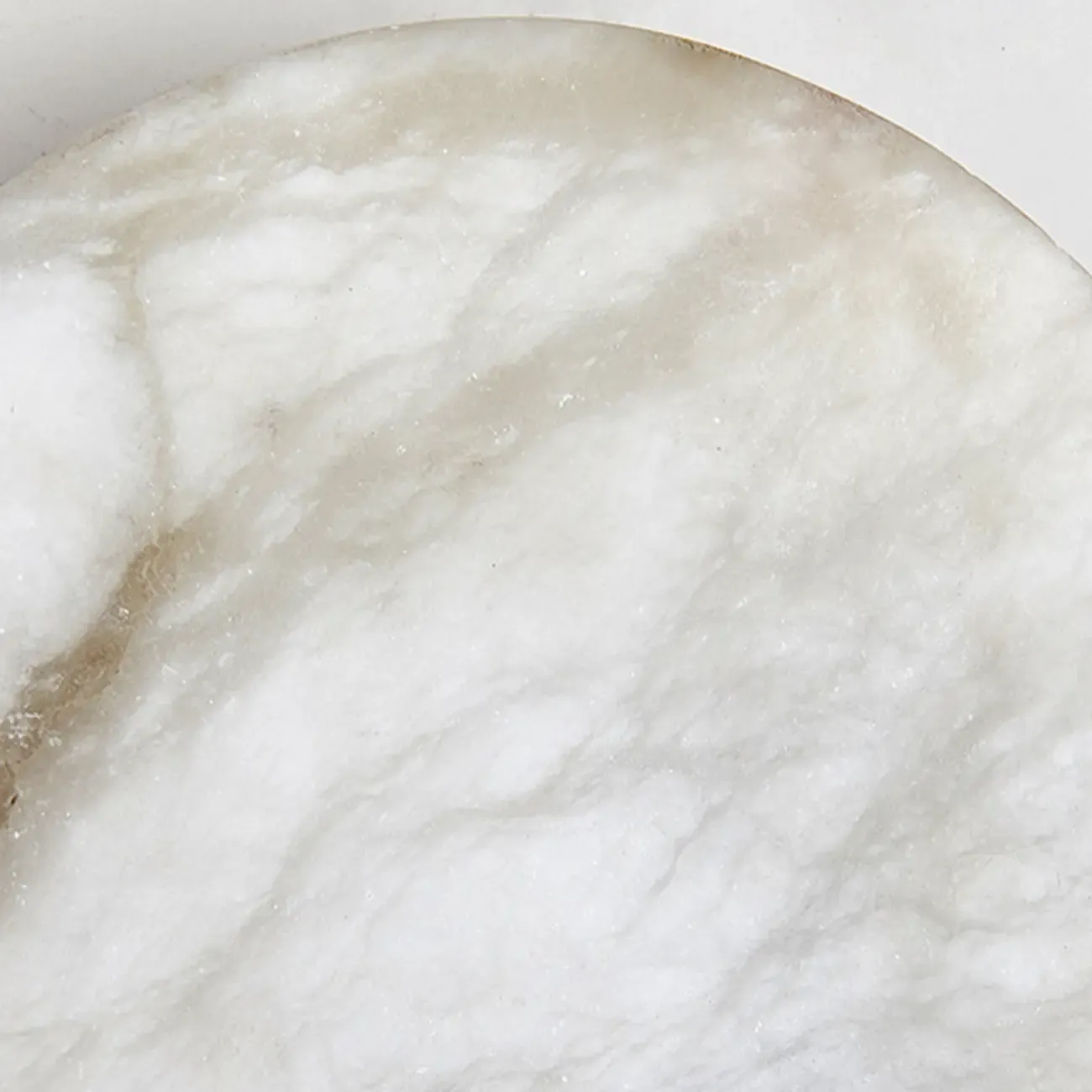 Circular 2-layer Modern Alabaster Steel Pendant Chandelier Image - 13