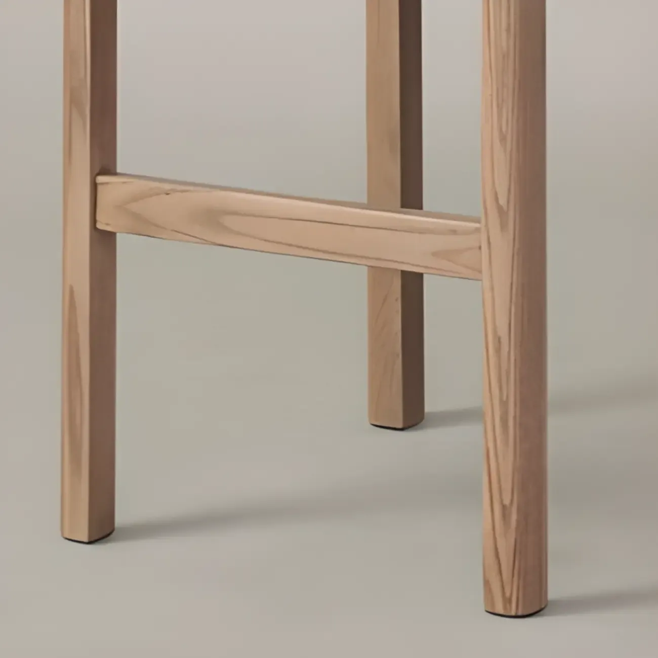 Modern Simple Style Leather Bar Stools with Rear Seat Back and Foot Pedestal Image - 6