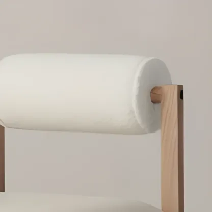 Modern Simple Style Leather Bar Stools with Rear Seat Back and Foot Pedestal Image - 7