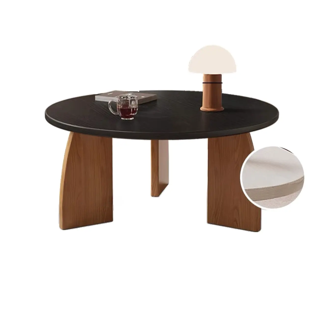 Modern Wooden Round Coffee Table Image - 14 | homeyfad