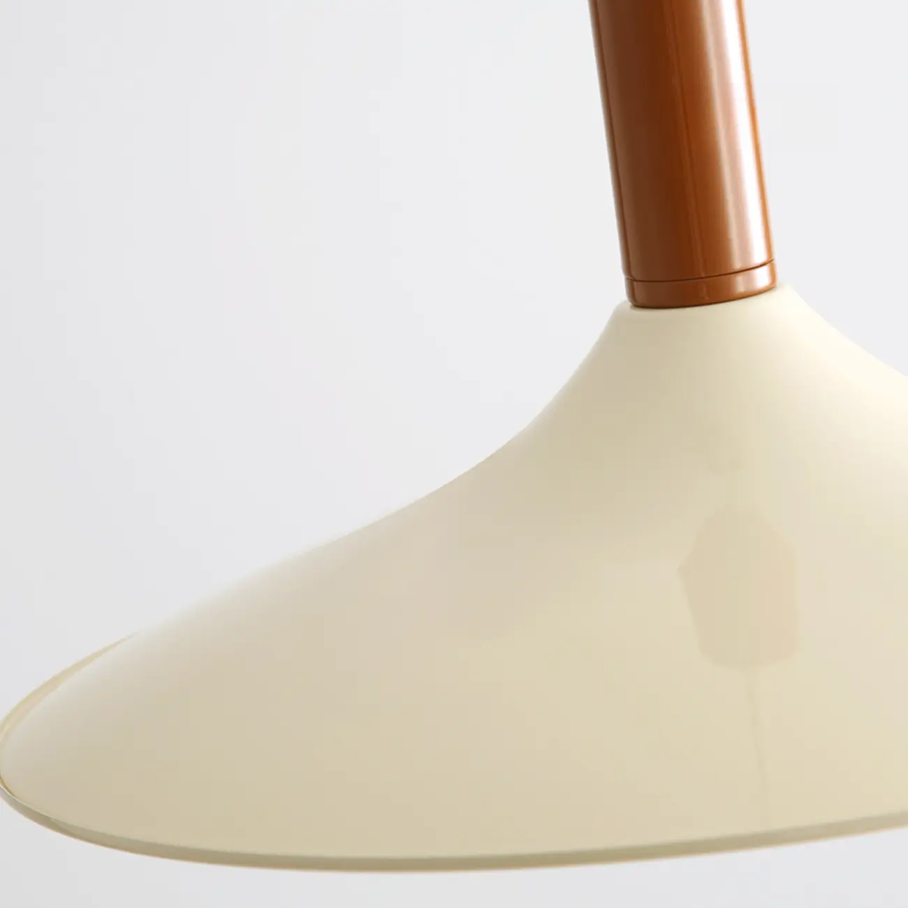 Modern Cream Round Disc Kitchen Pendant Light Image - 9 | homeyfad