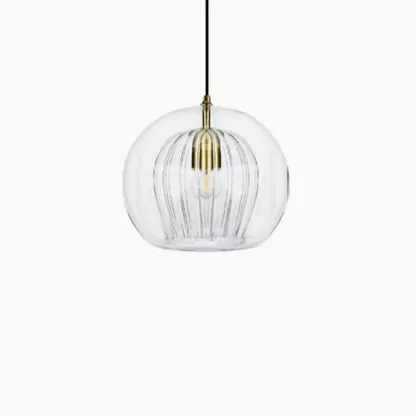 Modern Globe Glass Kitchen Pendant Lighting Height Adjustable Image - 3