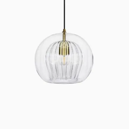 Modern Globe Glass Kitchen Pendant Lighting Height Adjustable Image - 5