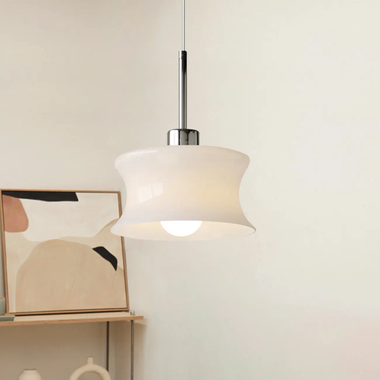 Modern Globe Glass Kitchen Pendant Lighting Height Adjustable Image - 6 | homeyfad