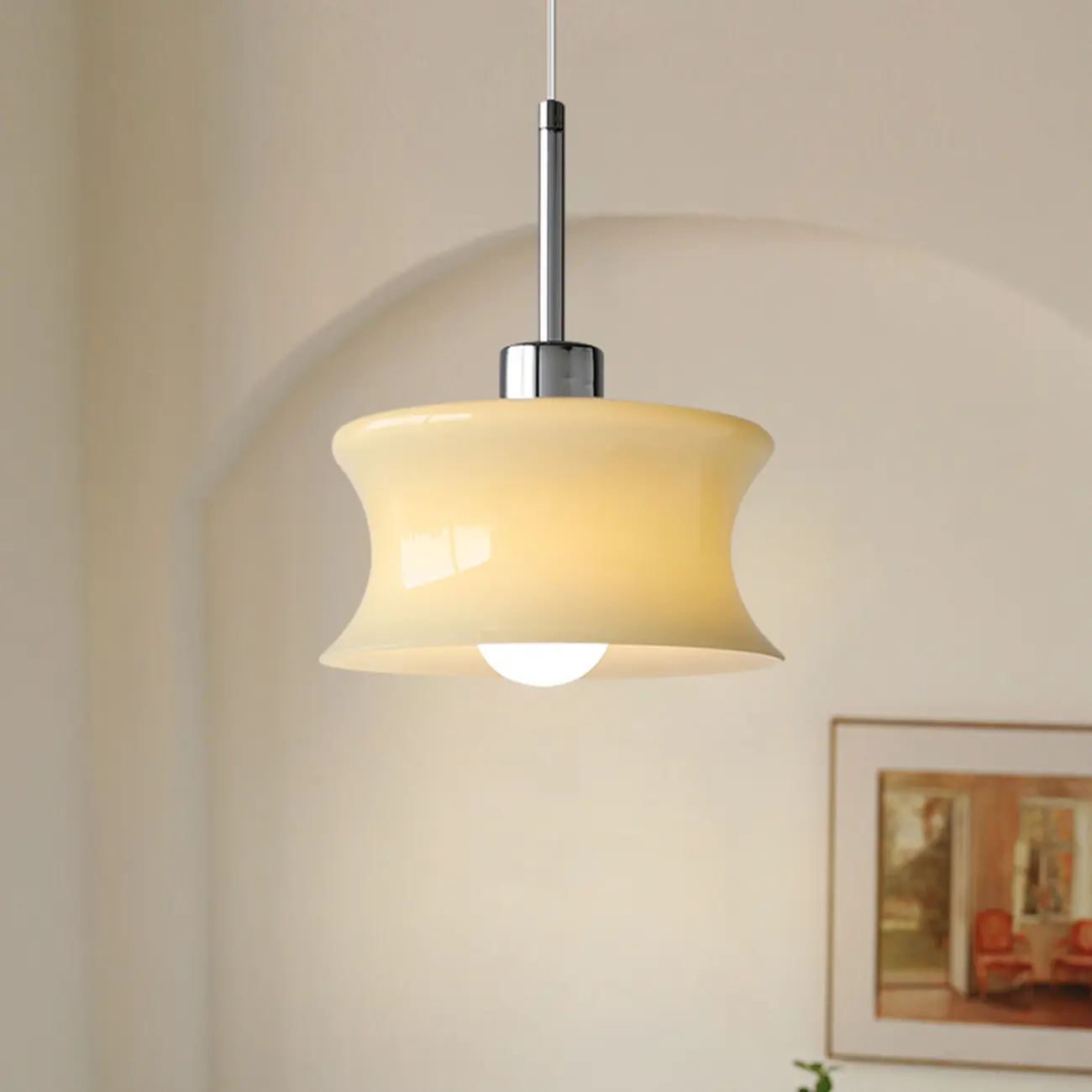 Modern Globe Glass Kitchen Pendant Lighting Height Adjustable Image - 8 | homeyfad