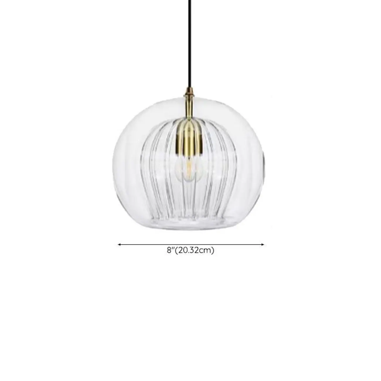 Modern Globe Glass Kitchen Pendant Lighting Height Adjustable Image - 16 | homeyfad