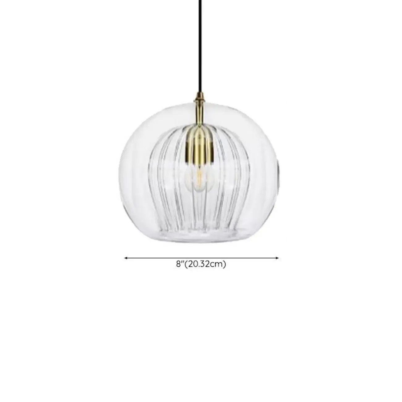 Modern Globe Glass Kitchen Pendant Lighting Height Adjustable Image - 16
