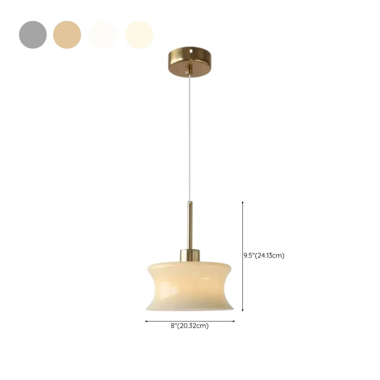 Modern Globe Glass Kitchen Pendant Lighting Height Adjustable Image - 18 | homeyfad