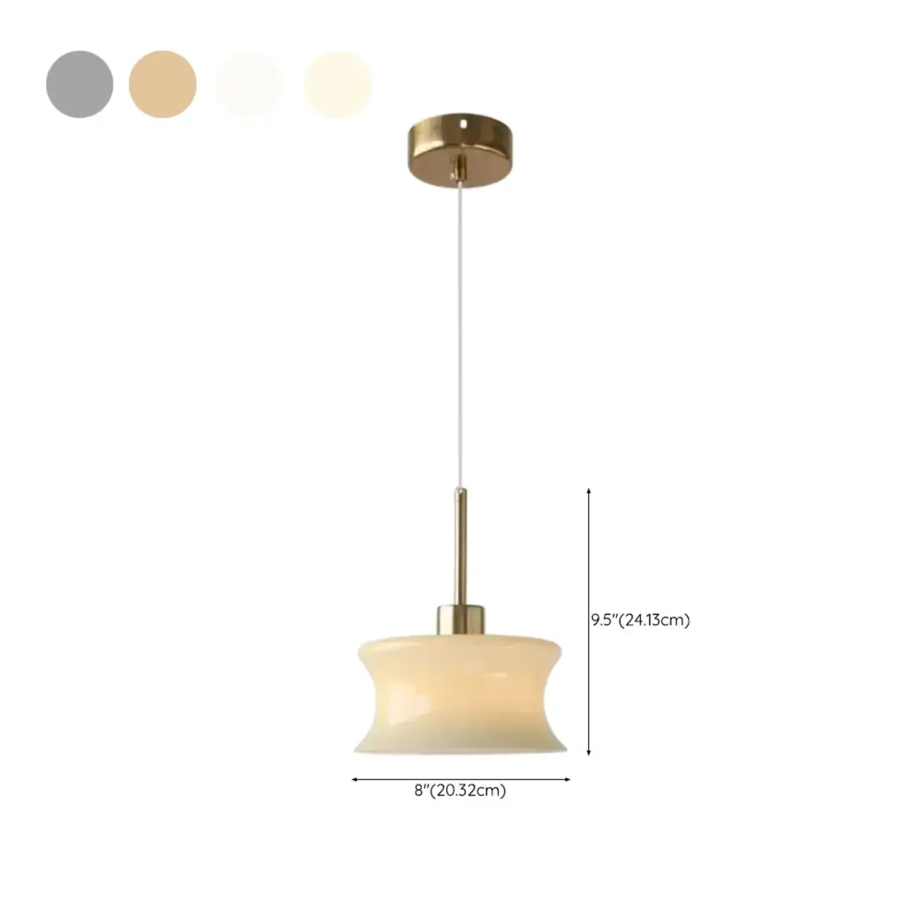 Modern Globe Glass Kitchen Pendant Lighting Height Adjustable Image - 18