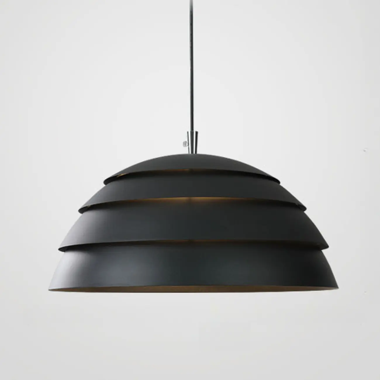 White Layered Iron Dome Kitchen Pendant Light Image - 8 | homeyfad