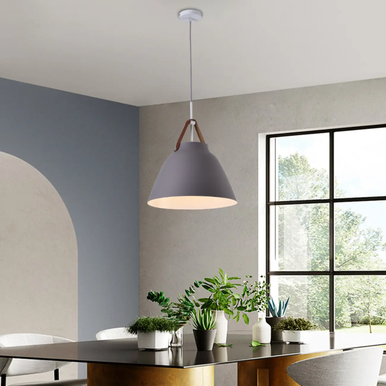 Modern Adjustable Aluminum Pendant Light for Dining Room Image - 2 | homeyfad