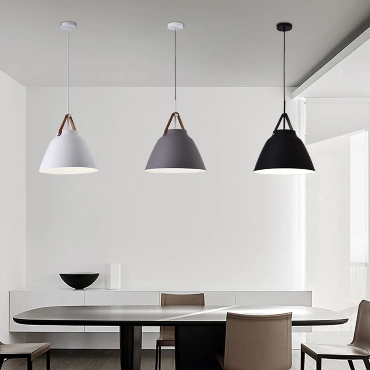 Modern Adjustable Aluminum Pendant Light for Dining Room Image - 1 | homeyfad