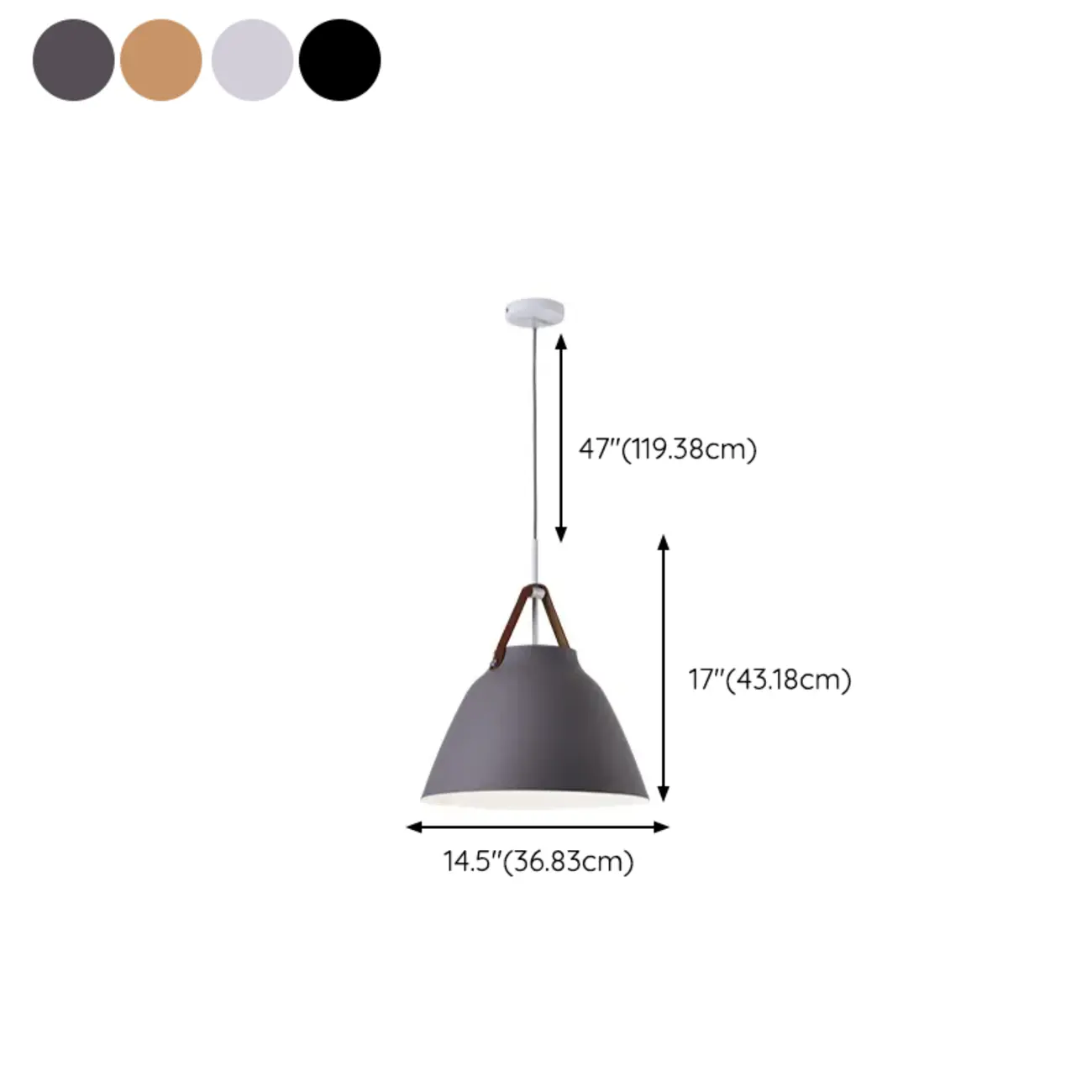 Modern Adjustable Aluminum Pendant Light for Dining Room #size | homeyfad