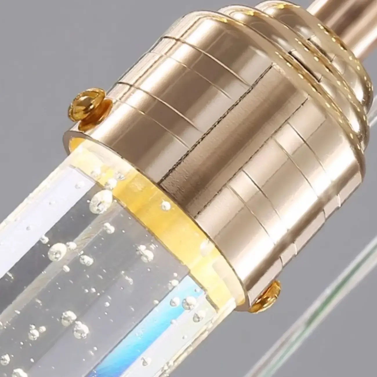 Modern Spiral Crystal Gold LED Chandelier Pendant Light Image - 11