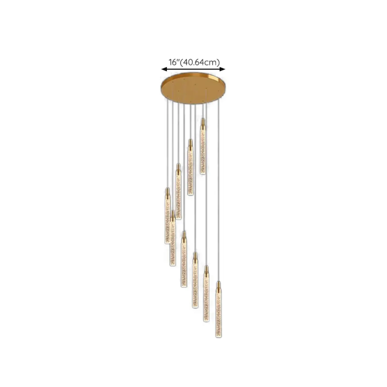 Modern Spiral Crystal Gold LED Chandelier Pendant Light Image - 20 | homeyfad