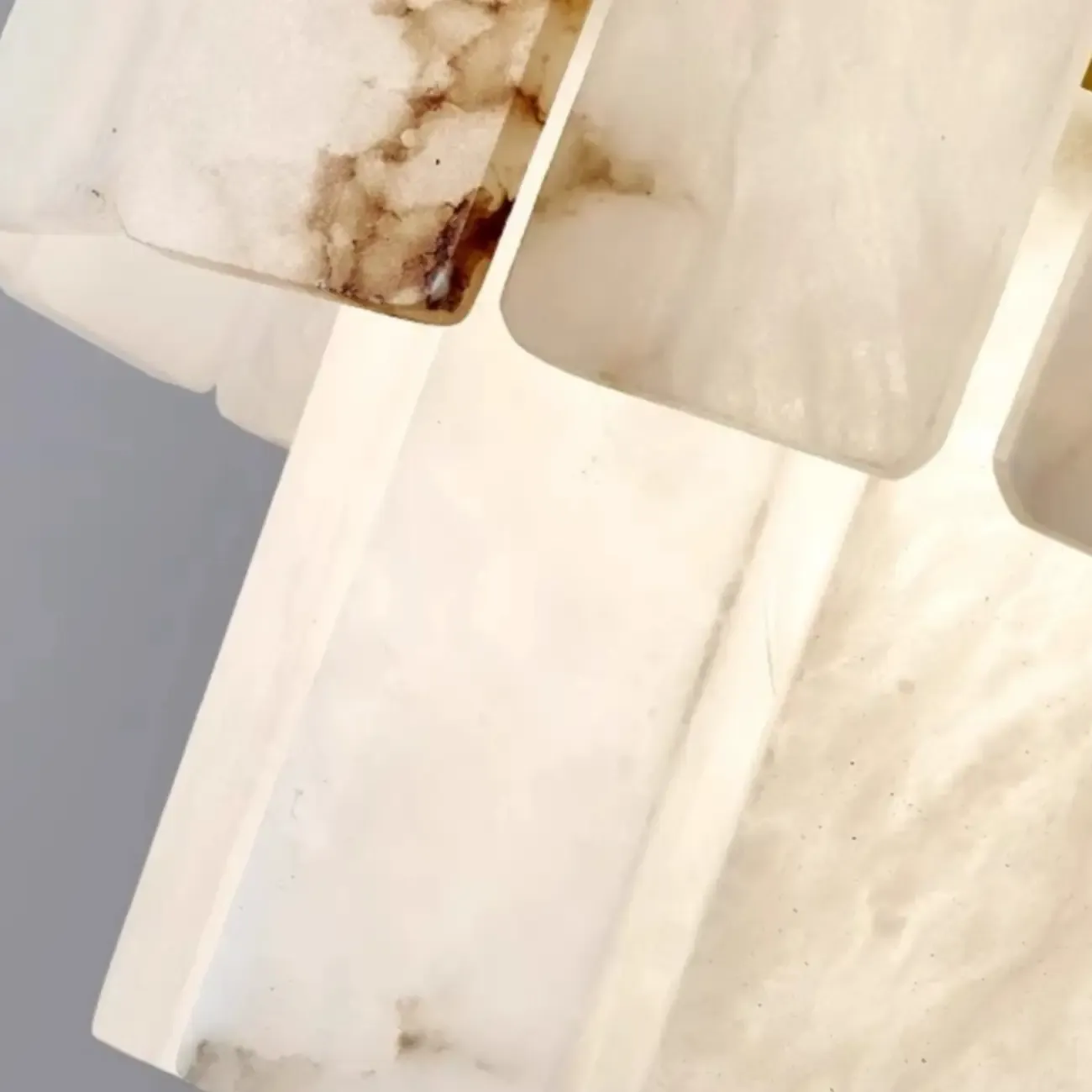 Timeless Tiered Circular Black Metallic Alabaster Chandelier Image - 10