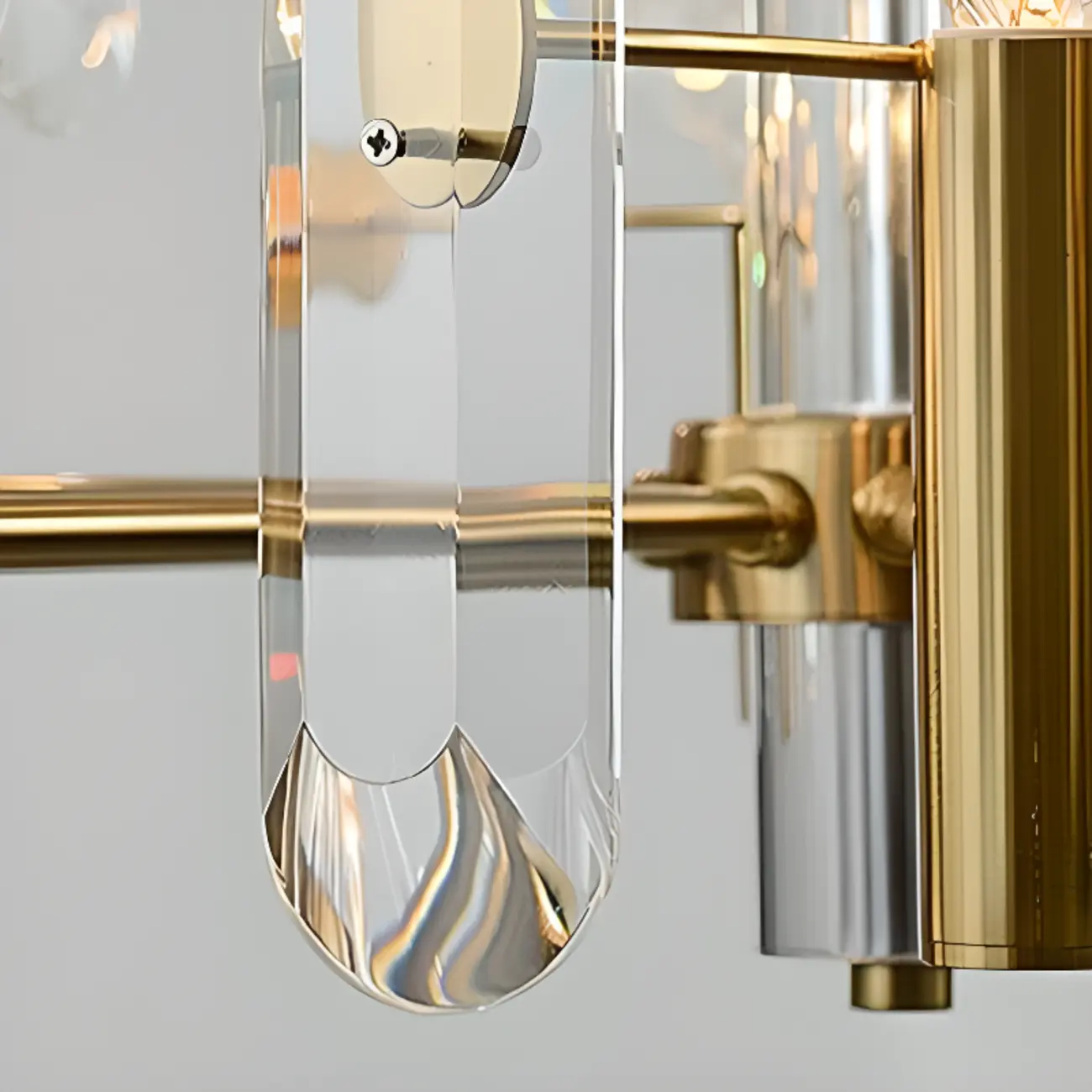 Gold Crystal Linear Black Modern Chandelier Light Image - 15 | homeyfad