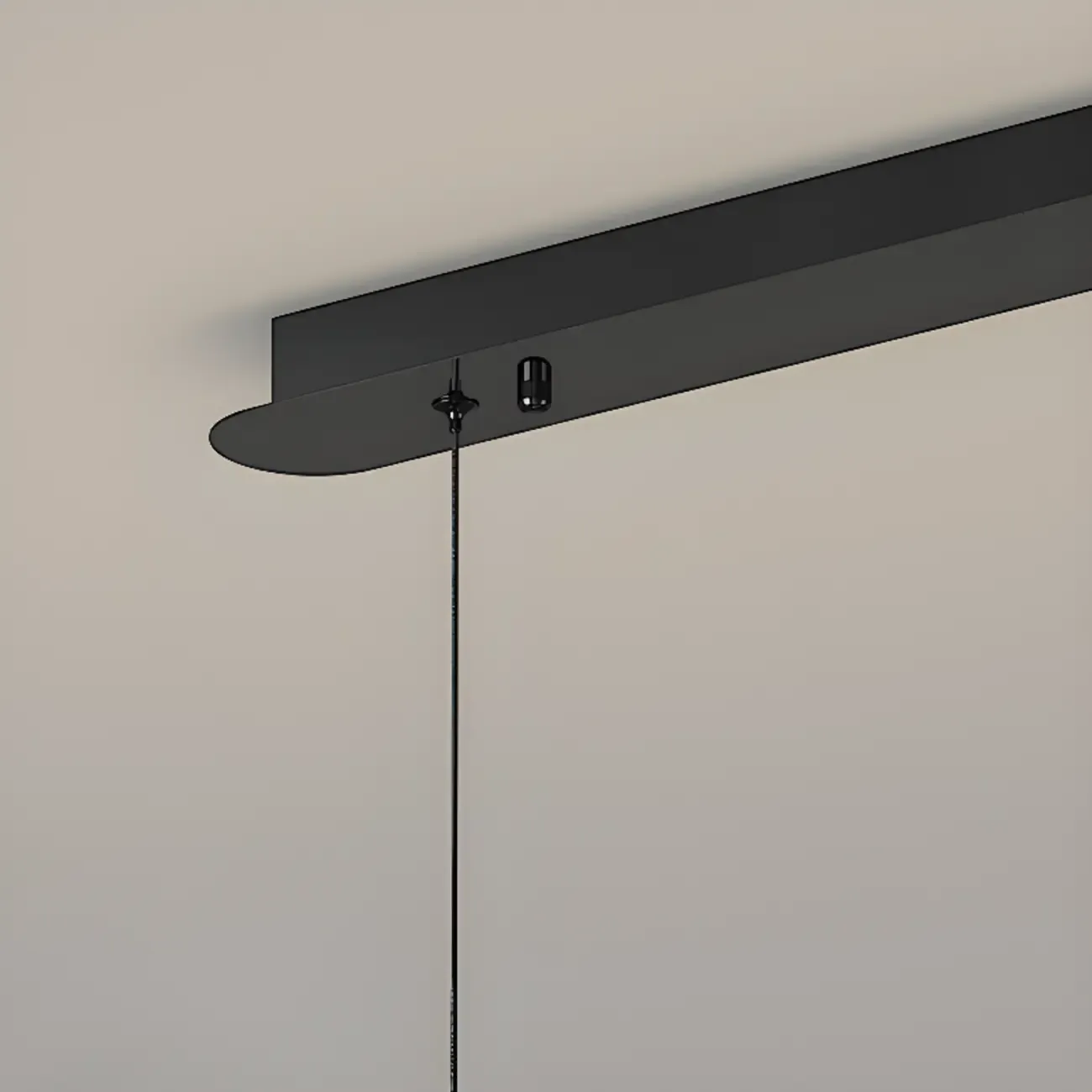 Modern Grey Glass Island Pendant Light with Adjustable Fixture Image - 12