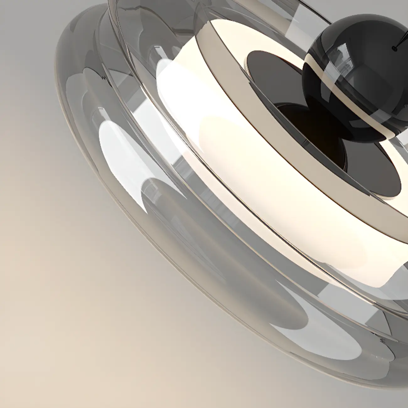 Modern Grey Glass Island Pendant Light with Adjustable Fixture Image - 13 | homeyfad