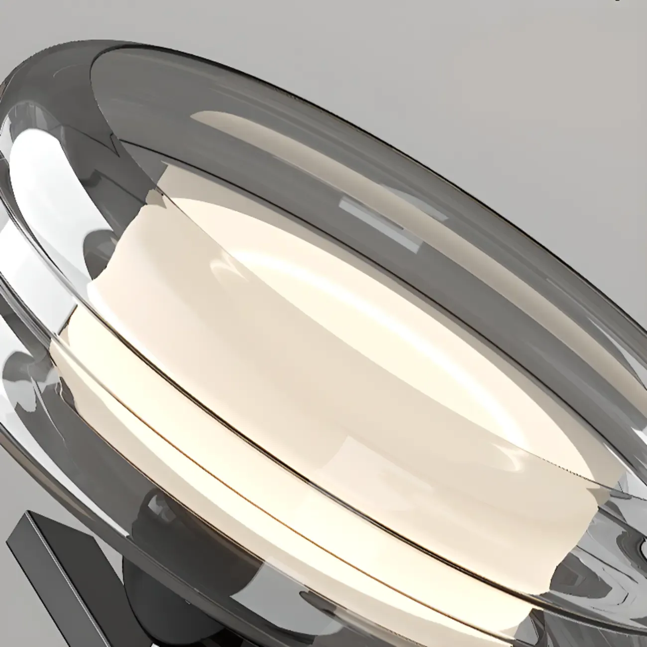 Modern Grey Glass Island Pendant Light with Adjustable Fixture Image - 14