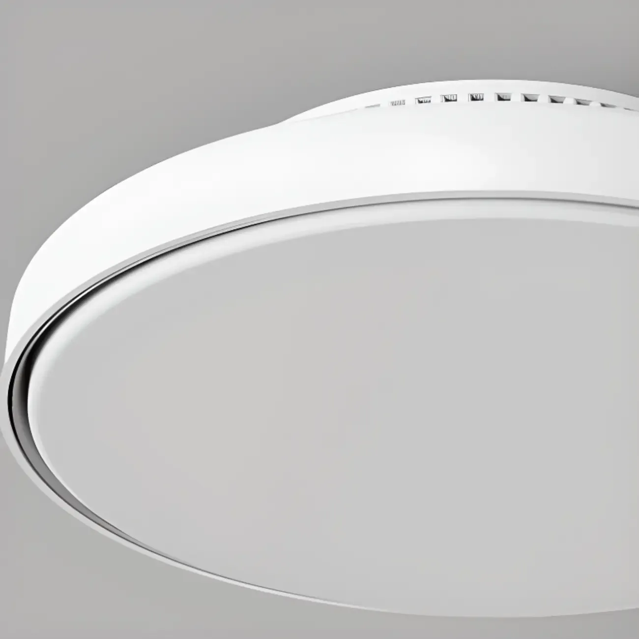 17" Modern Flush Mount Bladeless Ceiling Fan Light with Remote
