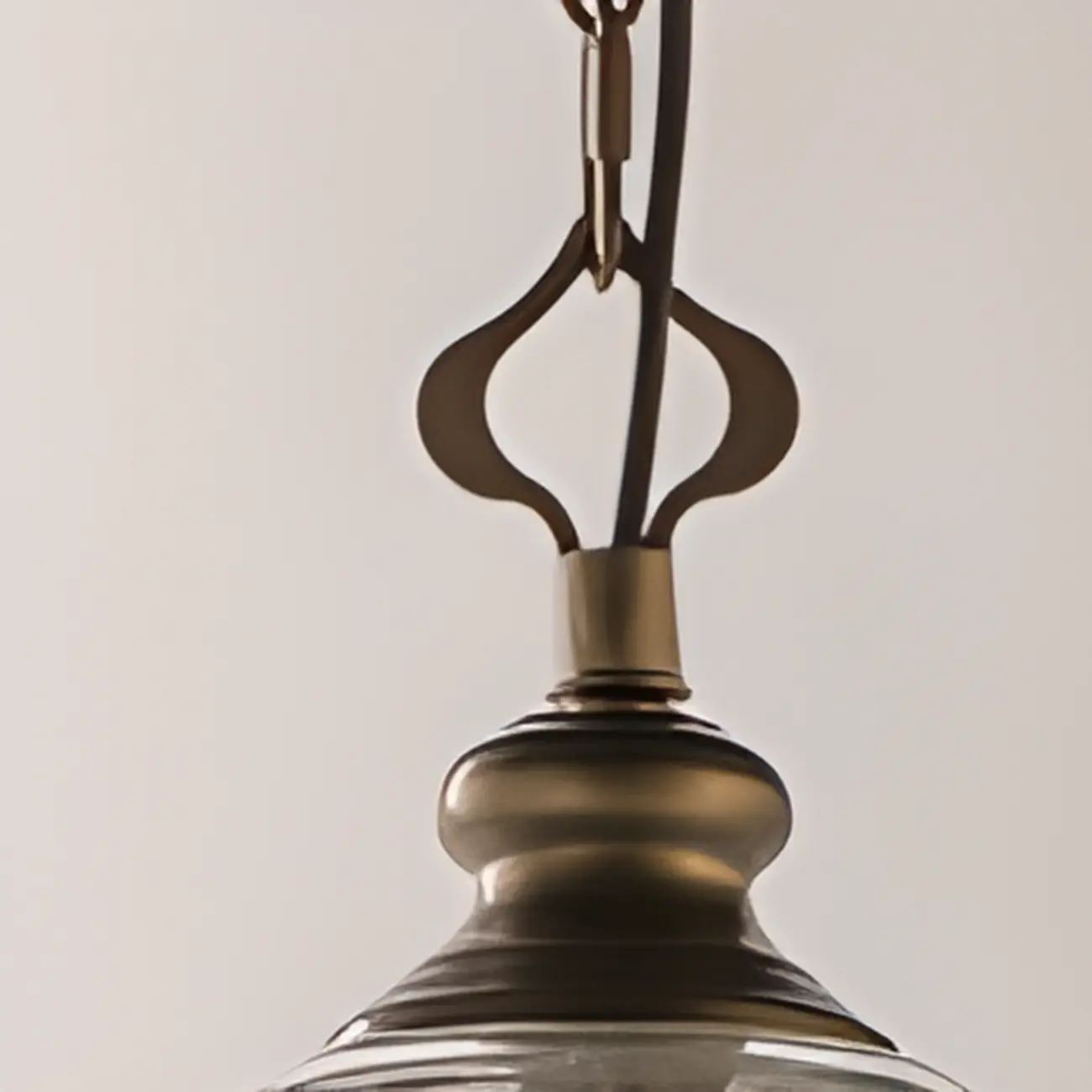 Mini Clear Bell Glass Shade Kitchen Pendant Light Image - 7 | homeyfad