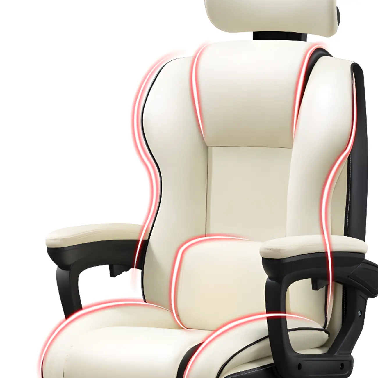 Modern Leather Ergonomic Swivel Office Chair Image - 15 | homeyfad