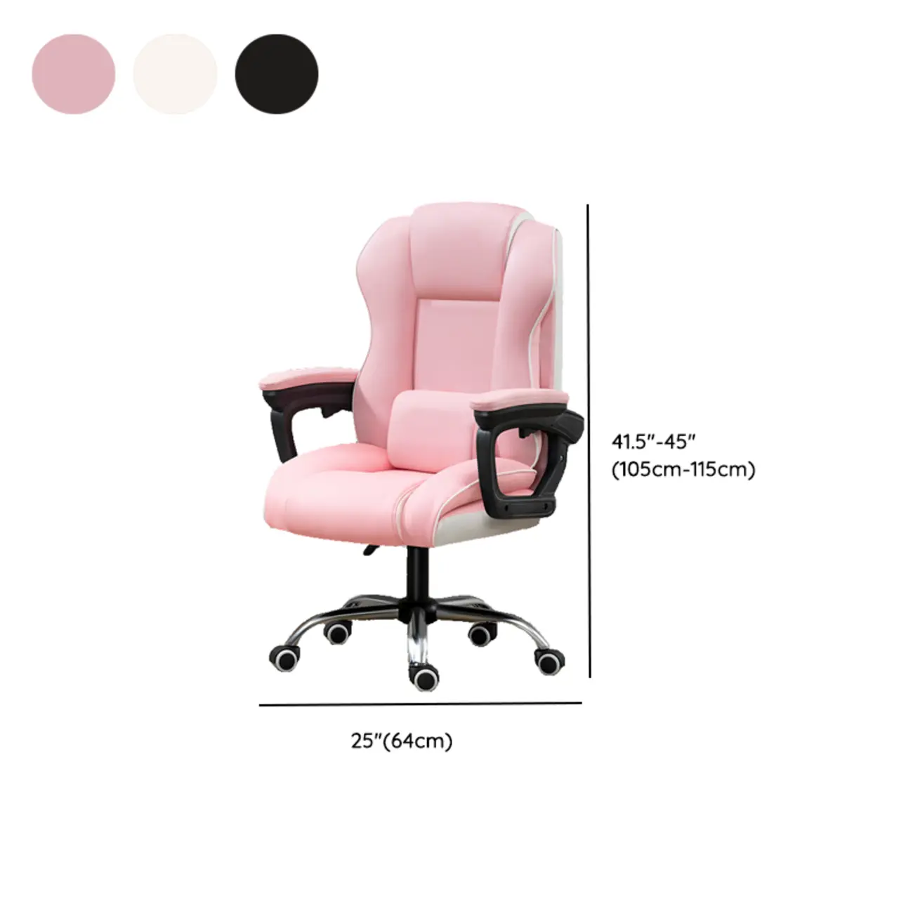 Modern Leather Ergonomic Swivel Office Chair #size | homeyfad