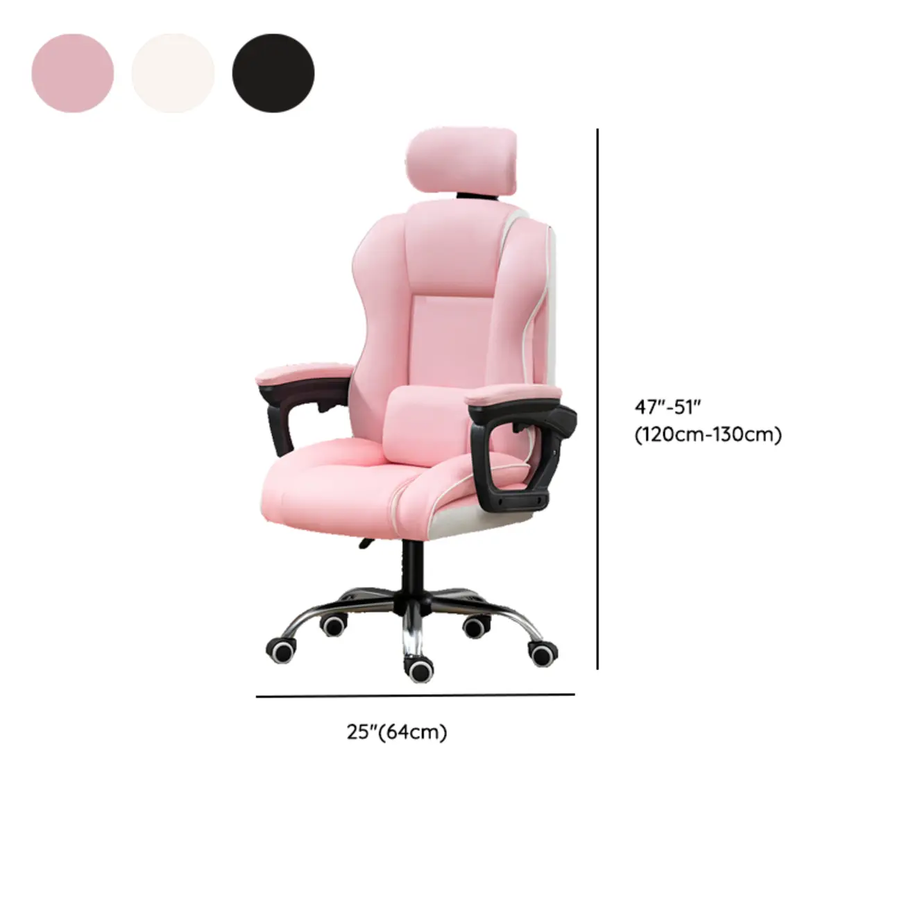 Modern Leather Ergonomic Swivel Office Chair Image - 19 | homeyfad