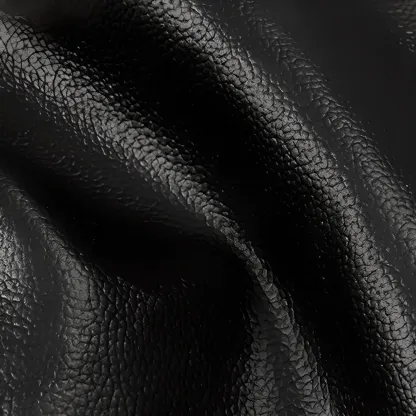 Ergonomic Black Leather Reclining Office Chair Image - 7