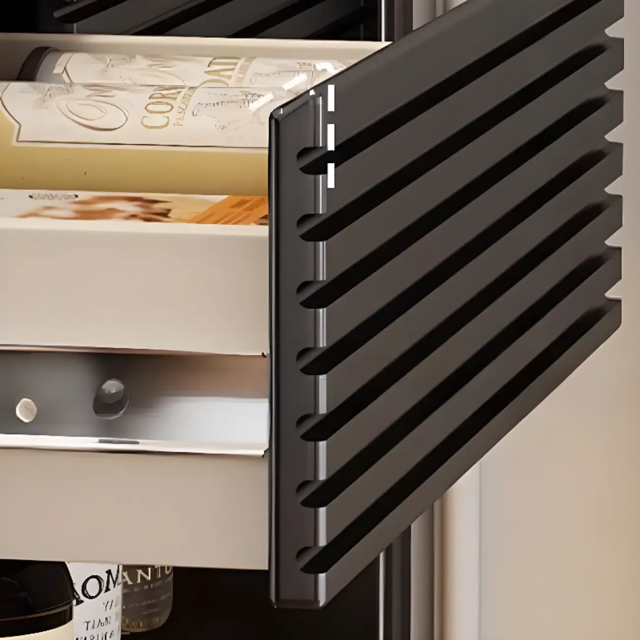 Modern Black Wood Convertible Space-Saving Storage Bar Tables Image - 6