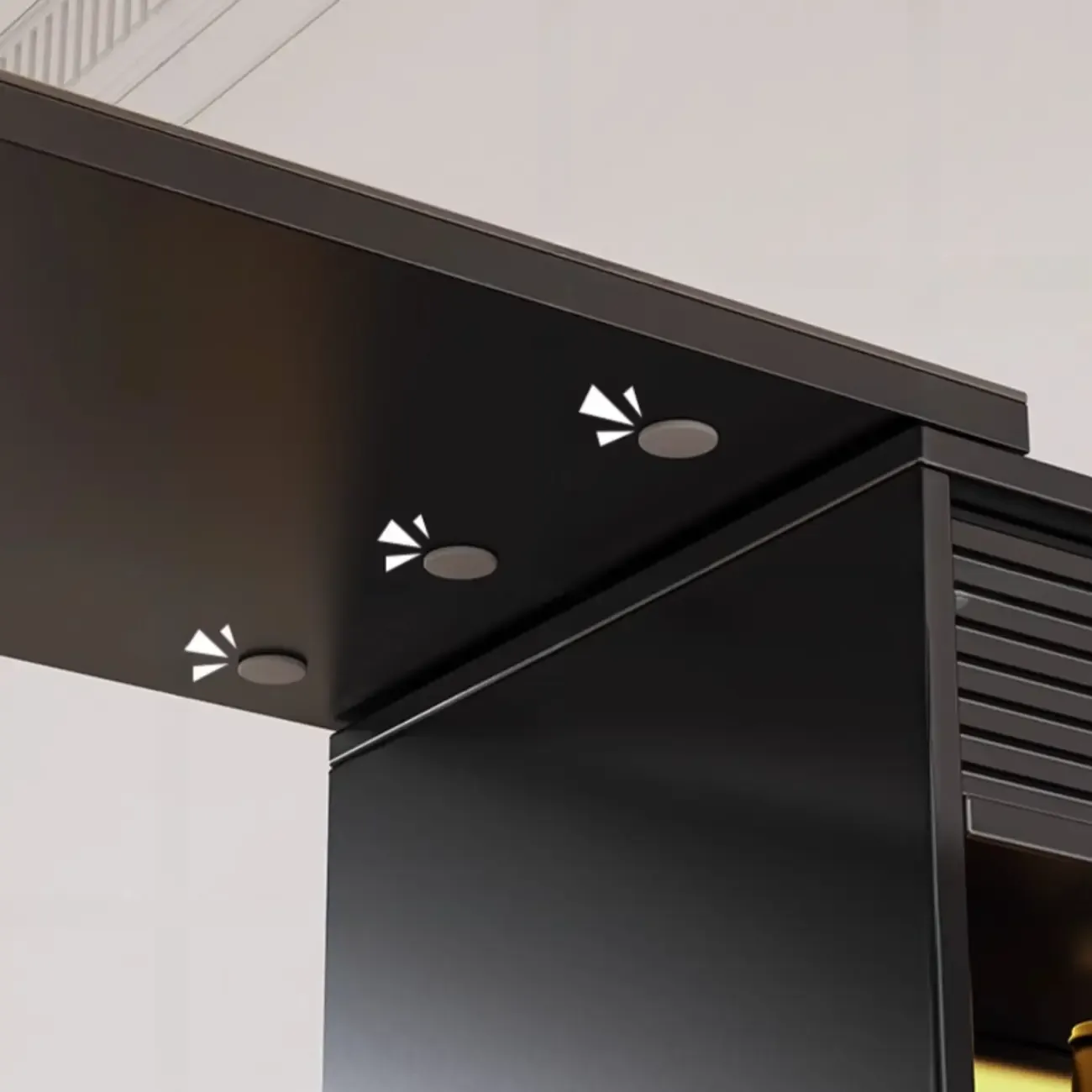 Modern Black Wood Convertible Space-Saving Storage Bar Tables Image - 11