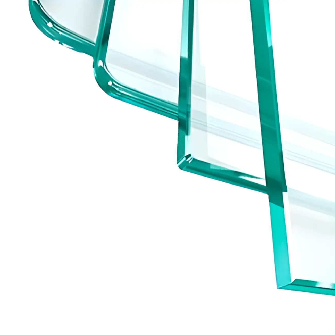 Modern Black Clear Glass LED Adjustable Display Cabinet Image - 13 | homeyfad