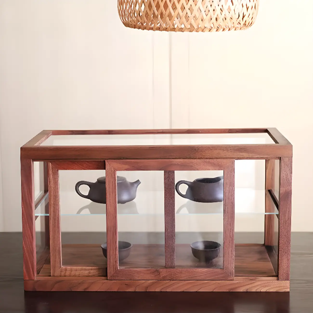 Rectangle Wooden Cubitac Small Display Cabinet  Image - 1 | homeyfad