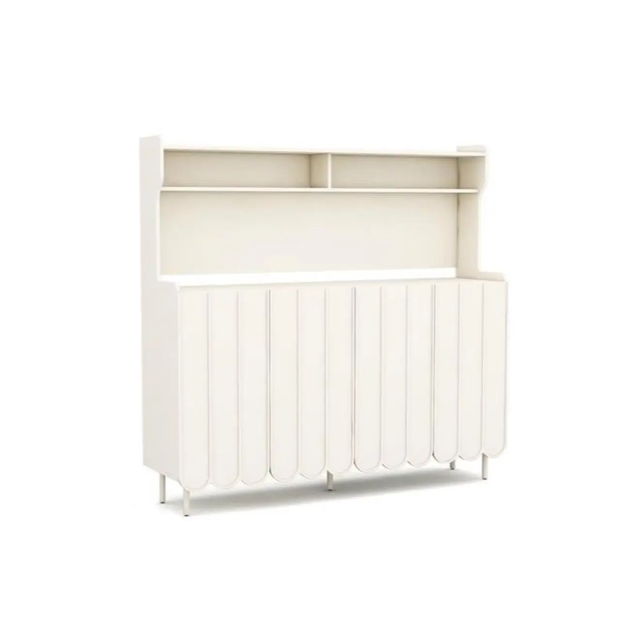 Modish Cream Wood Narrow Sideboard Image - 12 | homeyfad