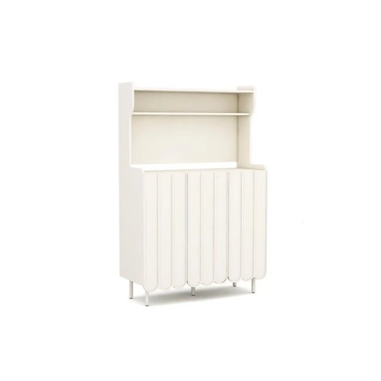 Modish Cream Wood Narrow Sideboard Image - 15 | homeyfad